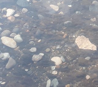 Steine im Fluss... - Steine,Fluss,schleifen,Vertrauen,Geduld