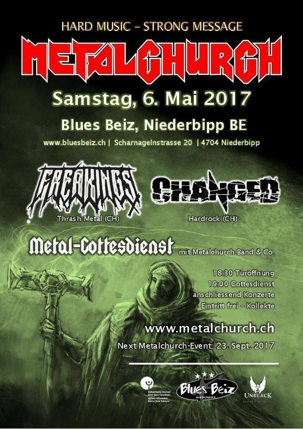 Hard Music  - Metalchurch- Strong Message - besonderer Gottesdienst - Niederbipp