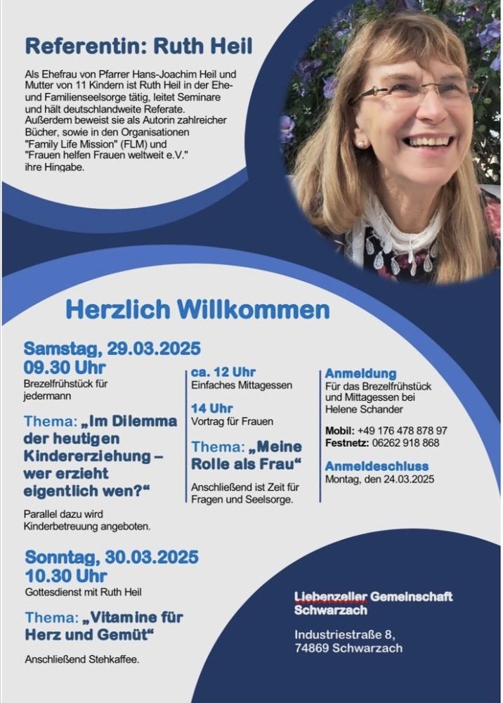 Brezelfrühstück mit Ruth Heil - Kleines oder selbst organisiertes Event - Schwarzach