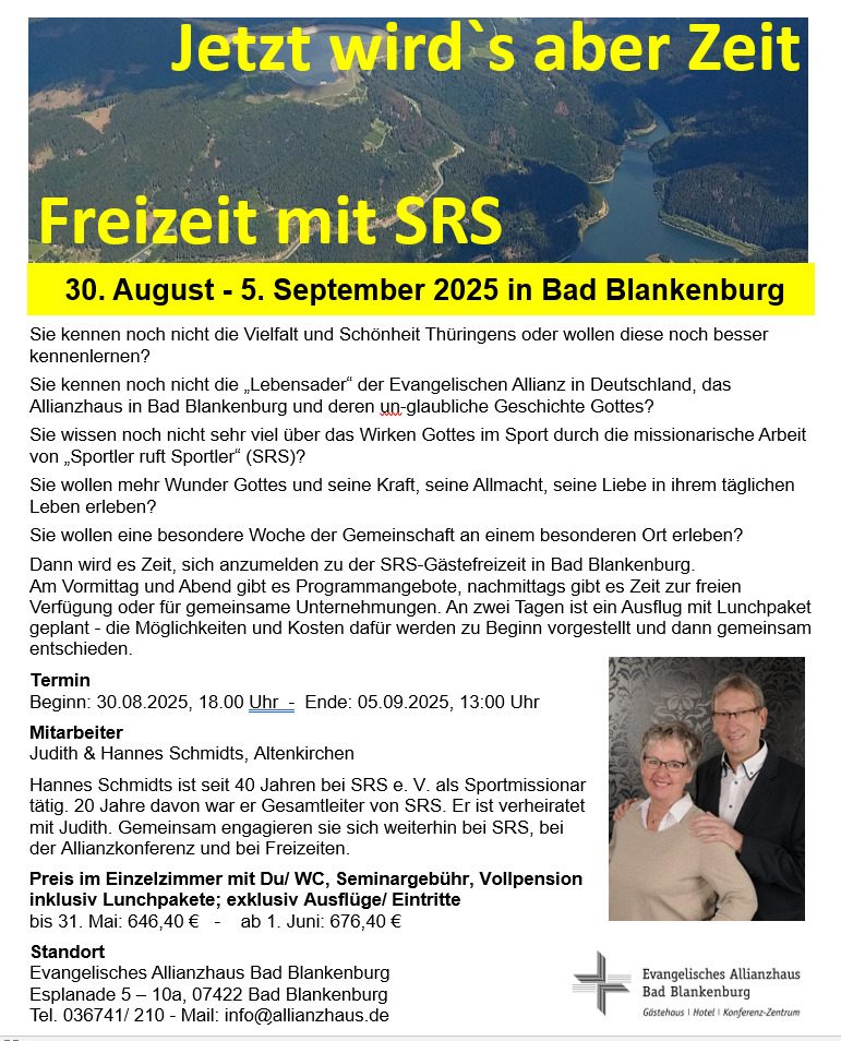 Jetzt wirds aber Zeit - Freizeit mit 