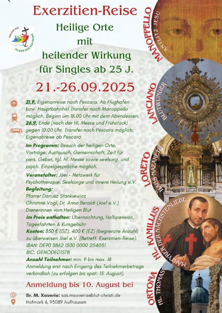 Single Reise nach Italien im September 3025 - Freizeit - Manoppello