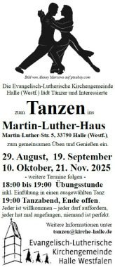 Tanzen im Martin Luther Haus Halle (Westfalen), Kleines oder selbst organisiertes Event, Halle (Westfalen), Nordrhein-Westfalen